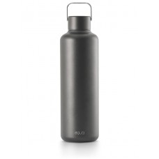 Equa Timeless tērauda ūdens pudele Black, 1l